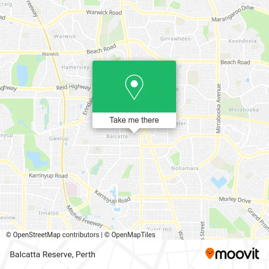 Mapa Balcatta Reserve