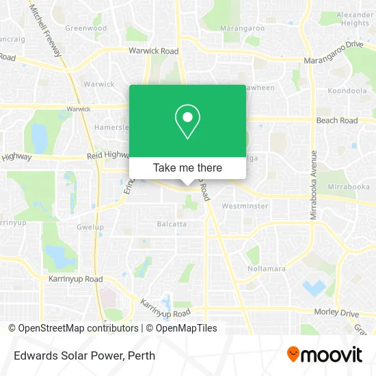 Mapa Edwards Solar Power