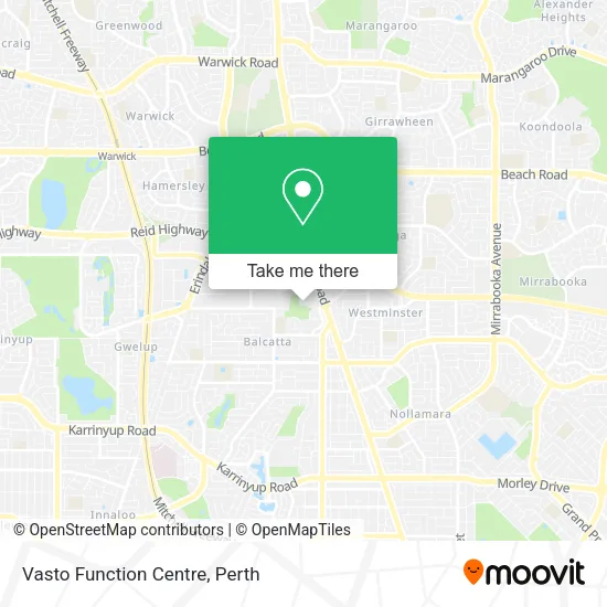 Vasto Function Centre map