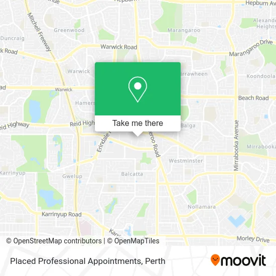 Mapa Placed Professional Appointments