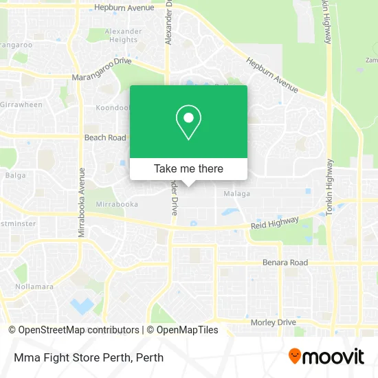 Mapa Mma Fight Store Perth