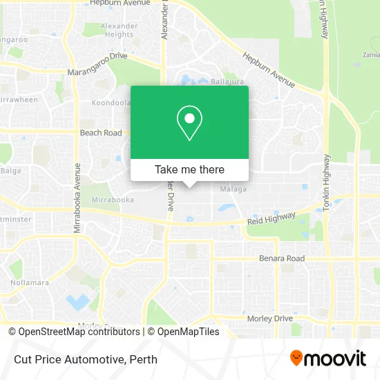 Mapa Cut Price Automotive