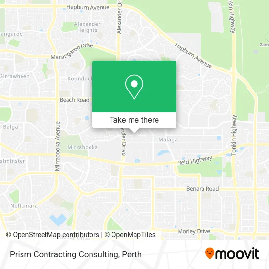 Mapa Prism Contracting Consulting