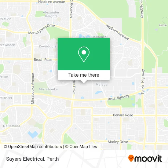 Mapa Sayers Electrical