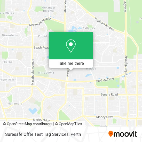 Suresafe Offer Test Tag Services map