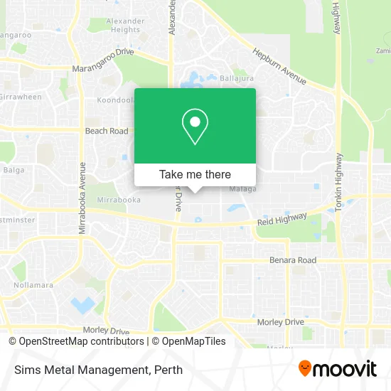 Mapa Sims Metal Management