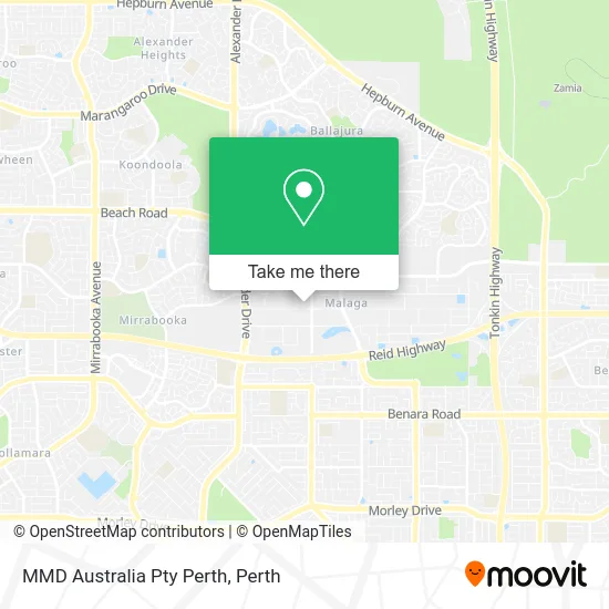 Mapa MMD Australia Pty Perth