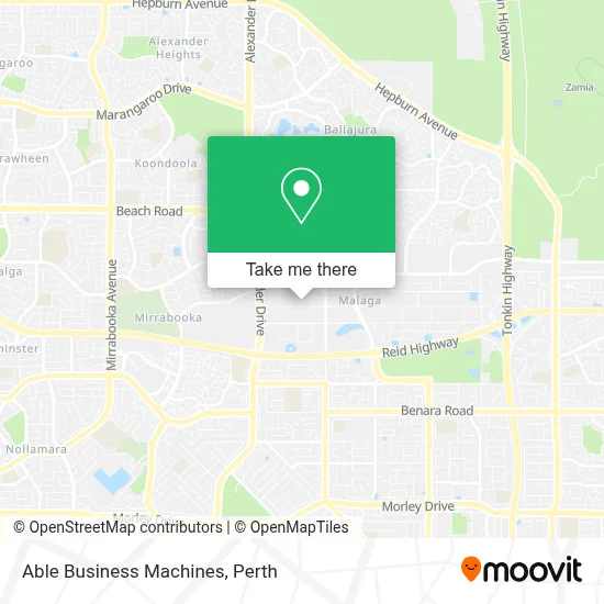 Mapa Able Business Machines