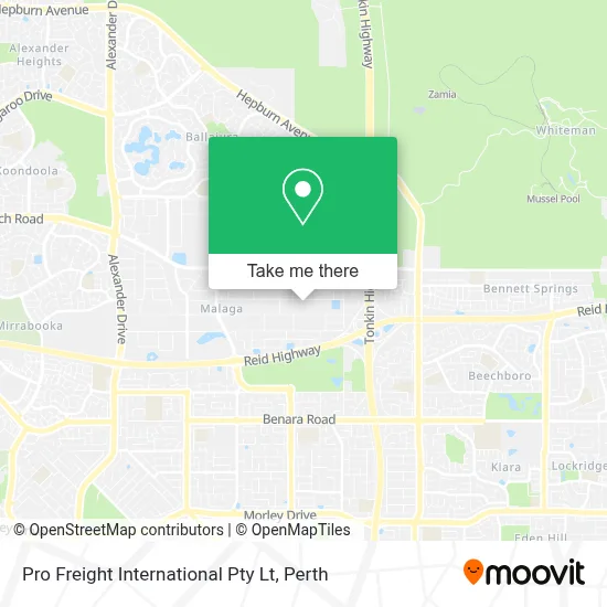 Mapa Pro Freight International Pty Lt