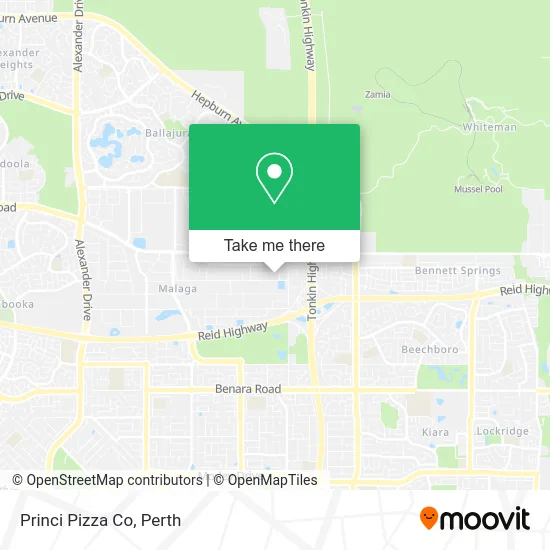 Mapa Princi Pizza Co