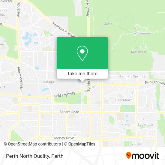 Mapa Perth North Quality