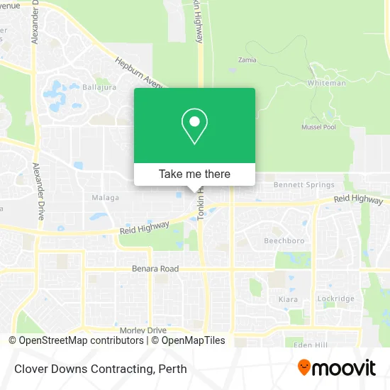 Mapa Clover Downs Contracting