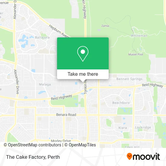 Mapa The Cake Factory