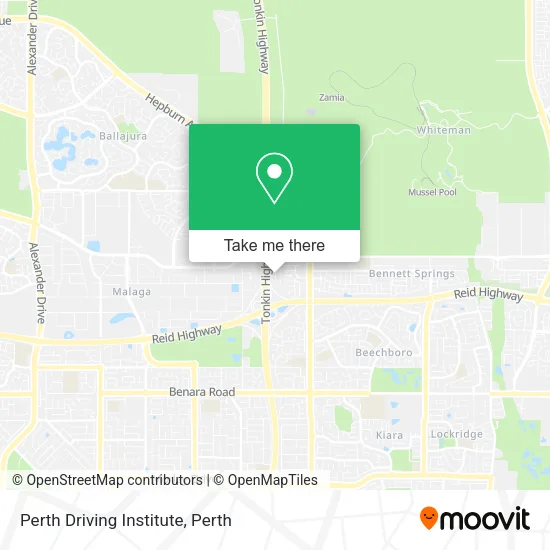 Mapa Perth Driving Institute