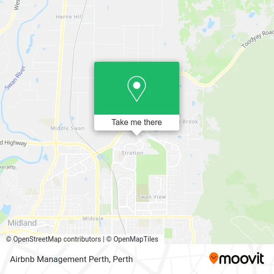 Mapa Airbnb Management Perth