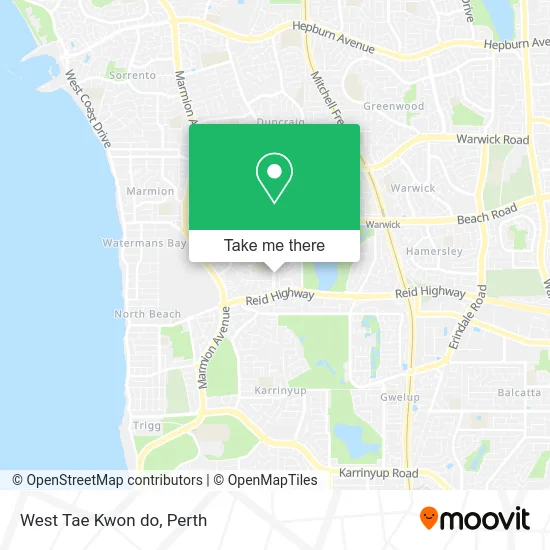 Mapa West Tae Kwon do