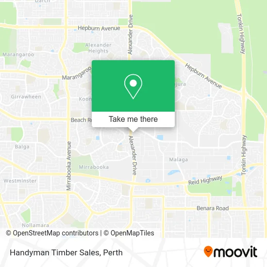 Mapa Handyman Timber Sales