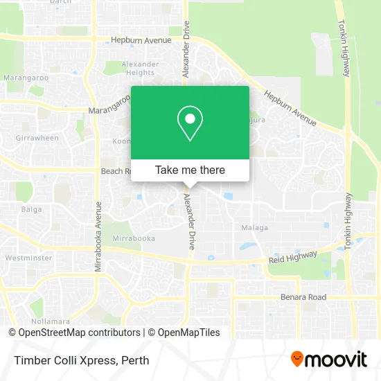 Mapa Timber Colli Xpress