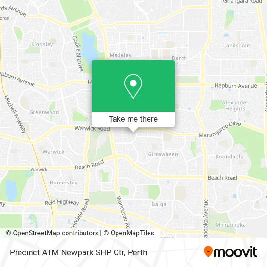 Mapa Precinct ATM Newpark SHP Ctr