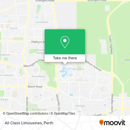 Mapa All Class Limousines