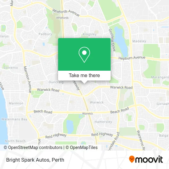 Mapa Bright Spark Autos