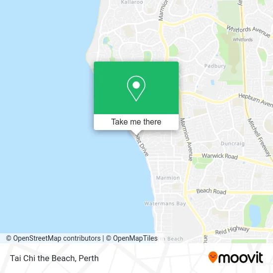 Mapa Tai Chi the Beach