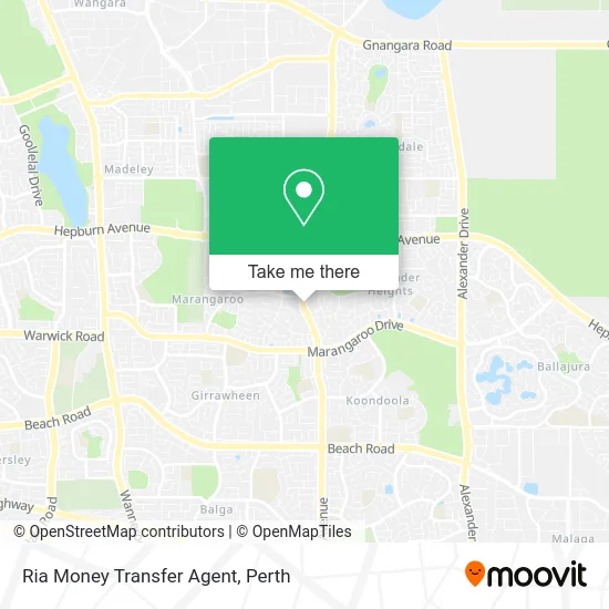 Mapa Ria Money Transfer Agent