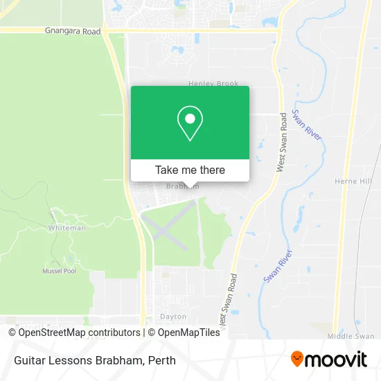 Mapa Guitar Lessons Brabham