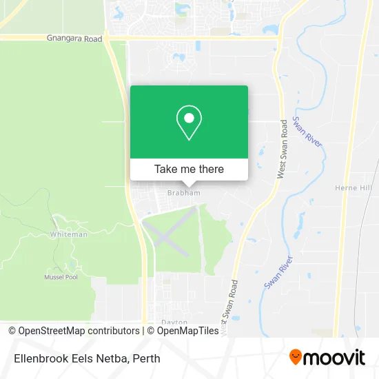 Mapa Ellenbrook Eels Netba