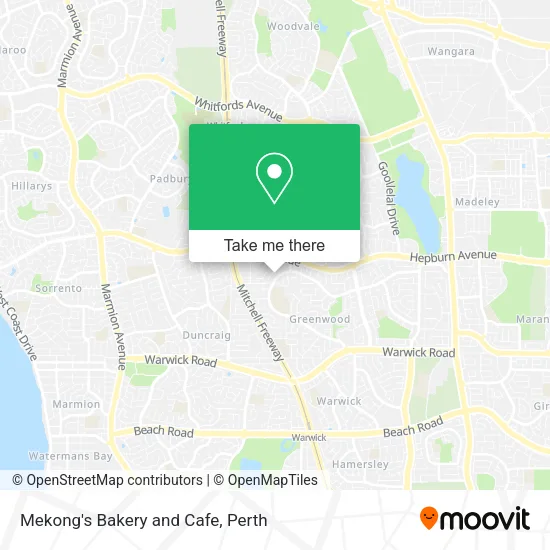 Mekong's Bakery and Cafe map