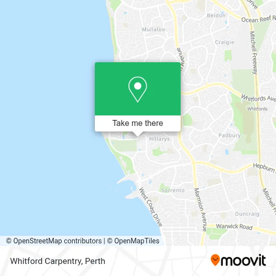 Mapa Whitford Carpentry