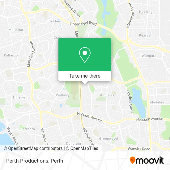 Mapa Perth Productions