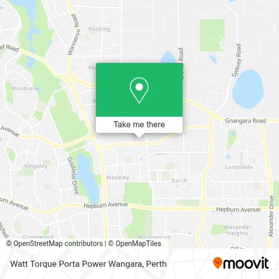 Mapa Watt Torque Porta Power Wangara