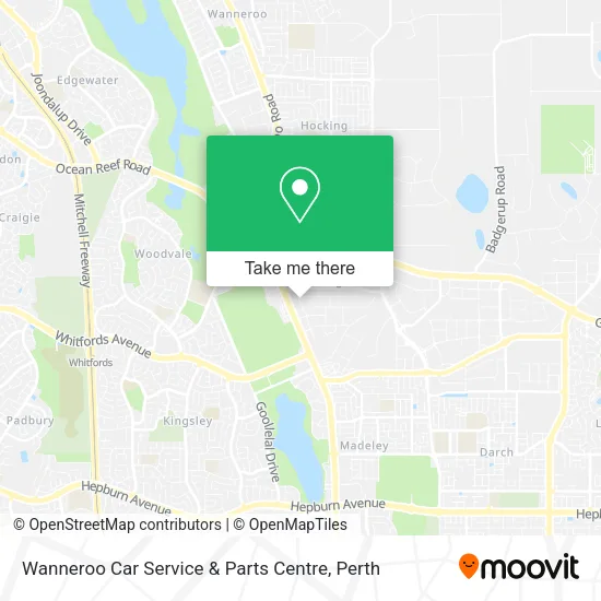 Mapa Wanneroo Car Service & Parts Centre