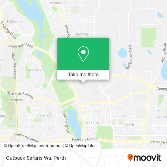 Outback Safaris Wa map