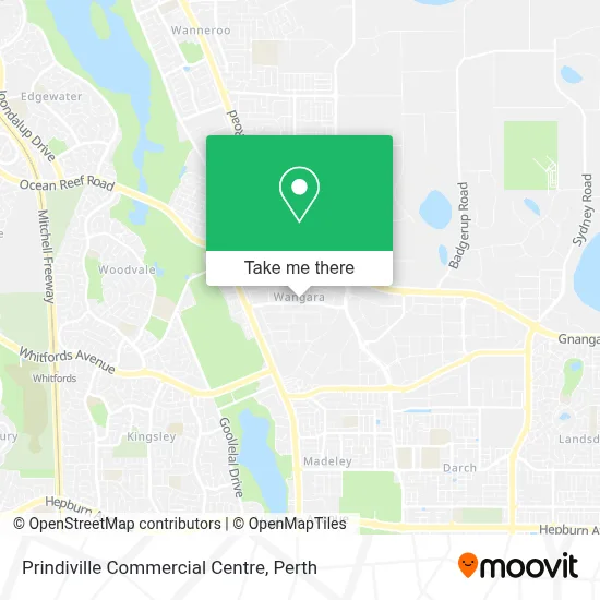 Mapa Prindiville Commercial Centre