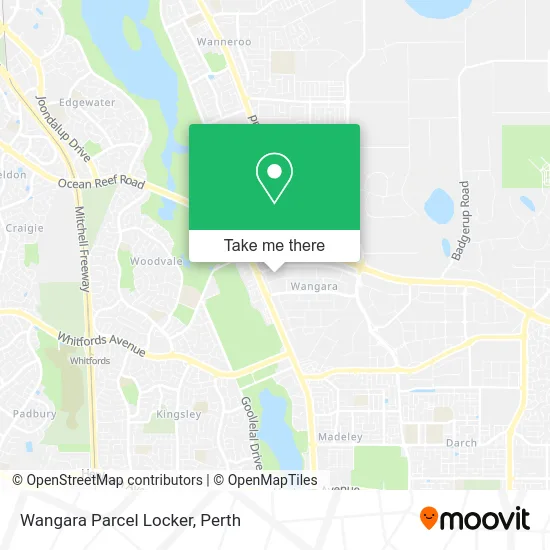 Mapa Wangara Parcel Locker