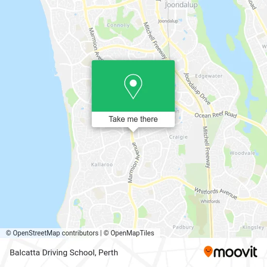 Mapa Balcatta Driving School
