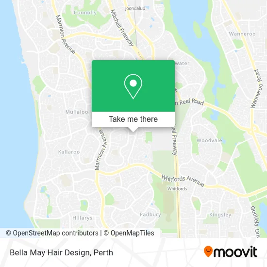 Mapa Bella May Hair Design