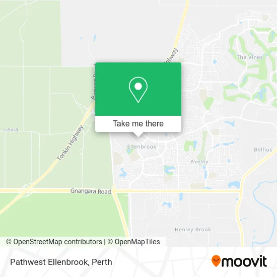 Mapa Pathwest Ellenbrook