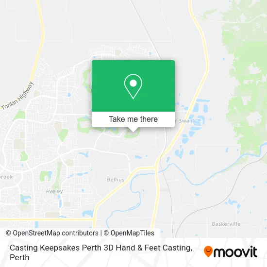 Casting Keepsakes Perth 3D Hand & Feet Casting map