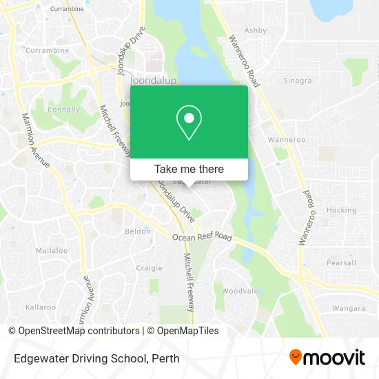 Mapa Edgewater Driving School