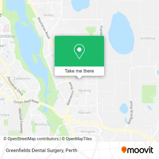 Mapa Greenfields Dental Surgery