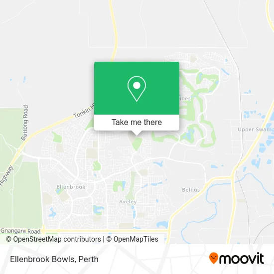 Mapa Ellenbrook Bowls