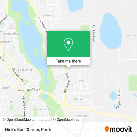 Mapa Nick's Bus Charter