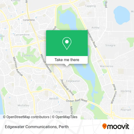 Mapa Edgewater Communications