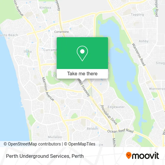 Mapa Perth Underground Services