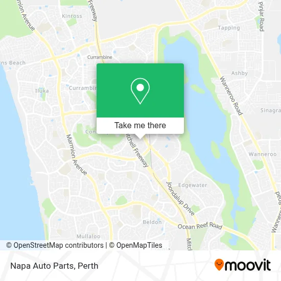 Mapa Napa Auto Parts
