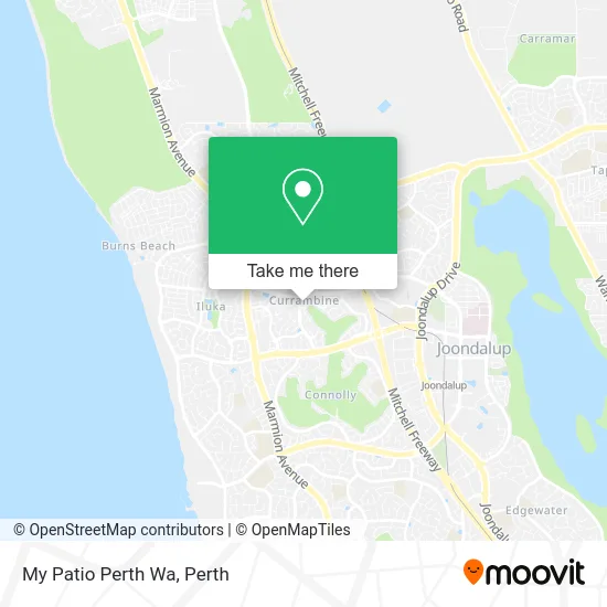 Mapa My Patio Perth Wa