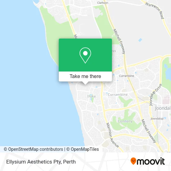 Ellysium Aesthetics Pty map